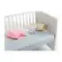 Interbaby drap-housse ajustable rose 60x120 cm en coton 100 %
