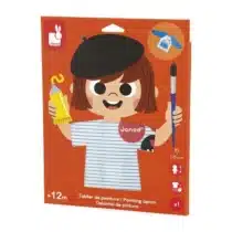 Janod tablier de peinture multicolore à manches longues pour enfant de 1 à 5 ans
