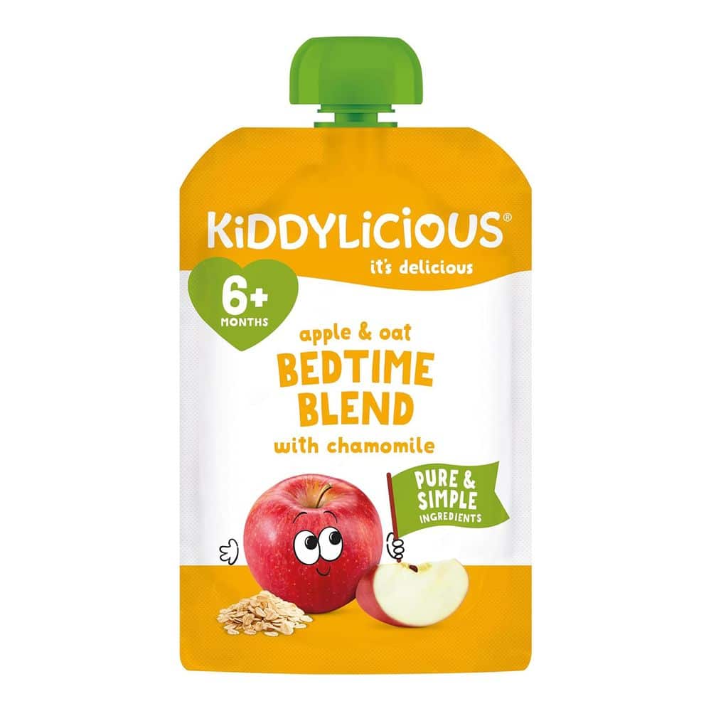 Kiddylicious Bedtime Blend Gourde Pomme, Avoine & Camomille 6m+ 100 g