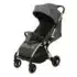 Kidilo poussette auto-pliante A2 Gris Foncé avec canopy et châssis à finitions dorées