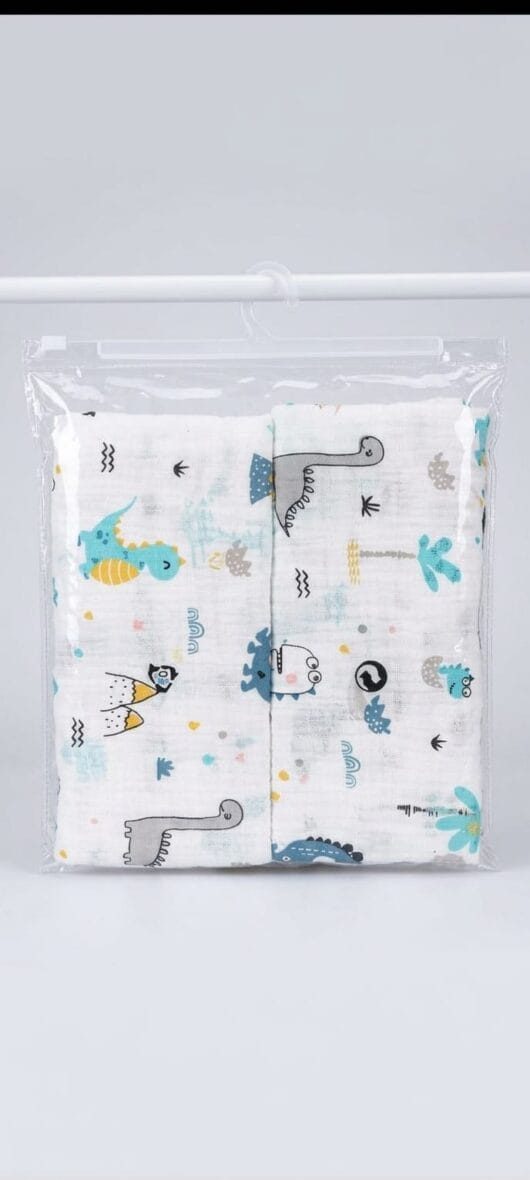 Les Chatounets Lot de 2 Langes Dinosaure – DINO124