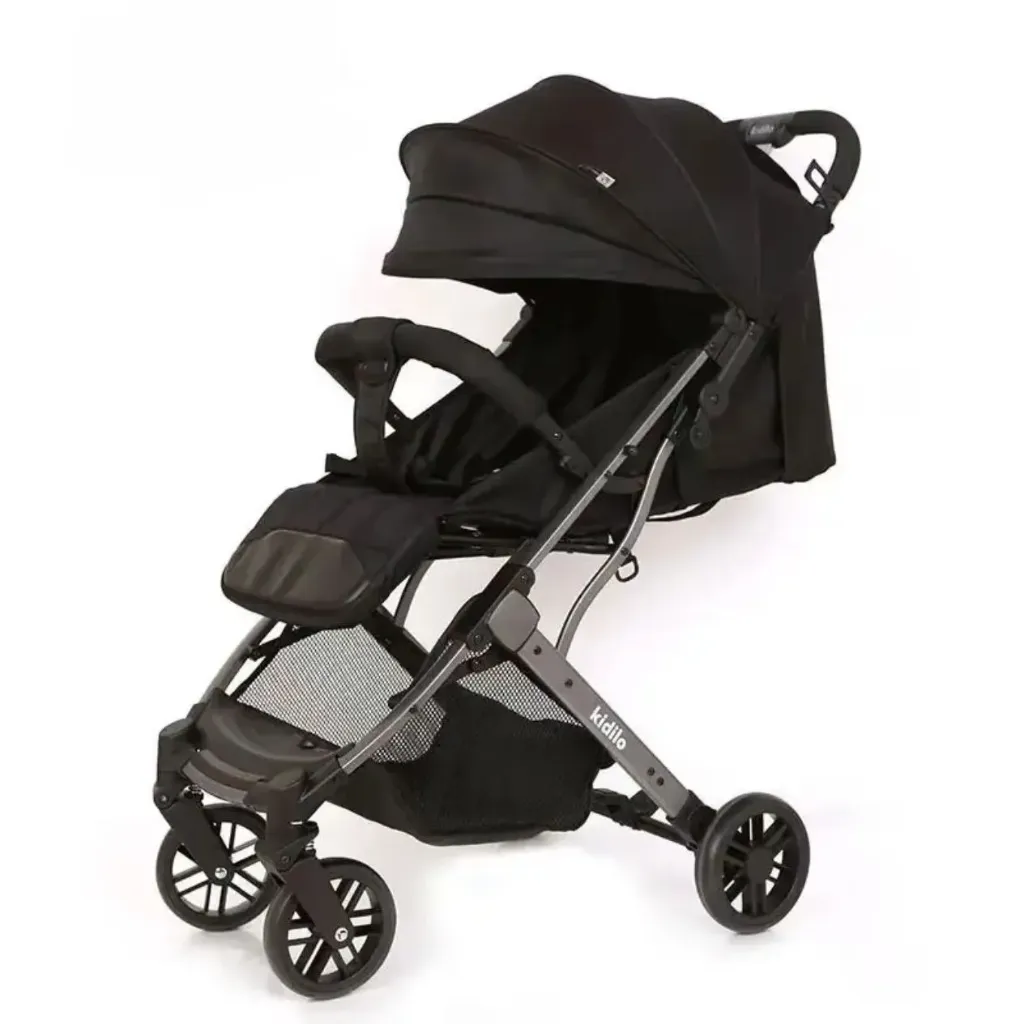Kidilo Poussette Compacte K8 Pro Black