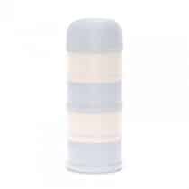 Suavinex doseur de lait en poudre bleu avec 4 compartiments empilables